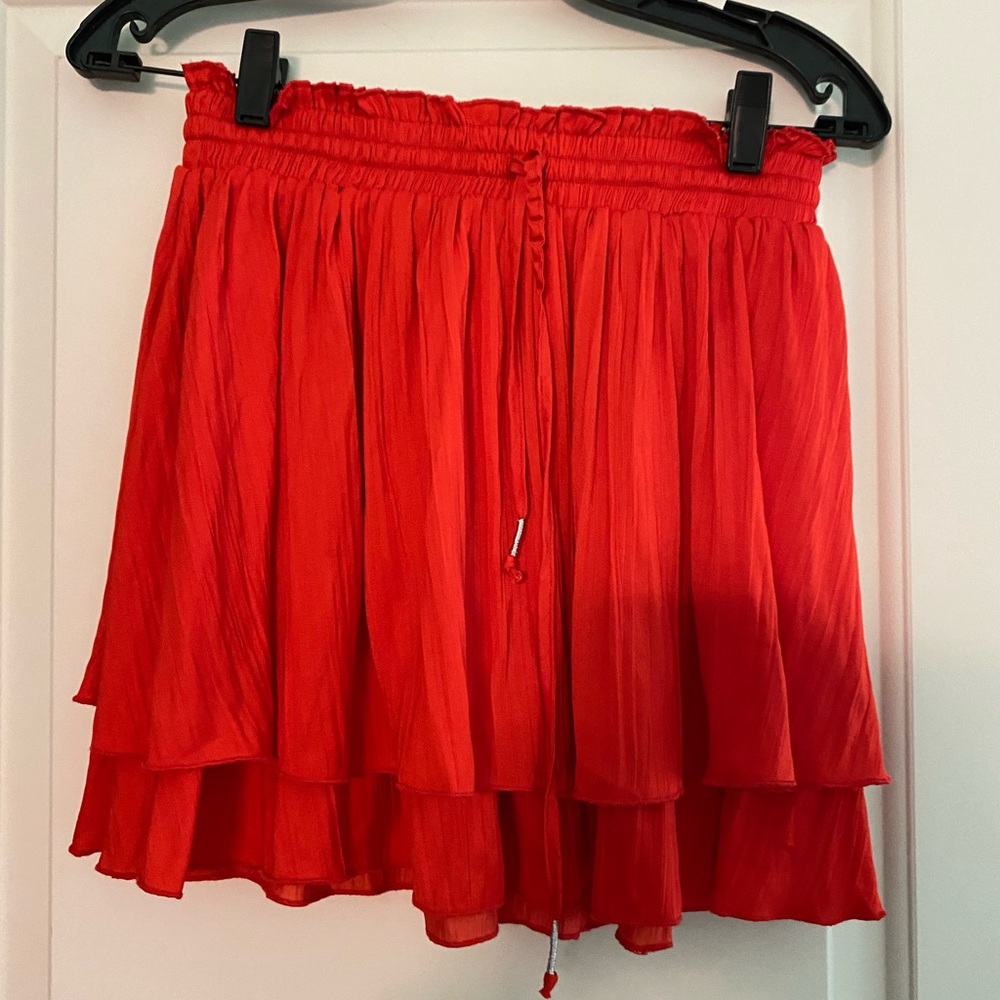 Free People Flowy Red Skirt // Size Small